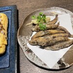 茨城名物之美食屋 Mondokoro 水戶市役所前店 - しょぼろ納豆と奥久慈地鶏の卵焼きとメヒカリの唐揚げ