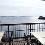 津田宇水産 レストラン - テラス席～播磨灘を一望