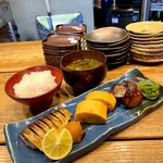 和食屋 勝つ - 友人の焼き魚定食( ¯ ³¯)♡