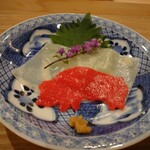 とんかつ 勝山 - うどんの刺身