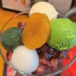 甘処 あかね - あかねパーフェクト　ほうじ茶付き¥1,200