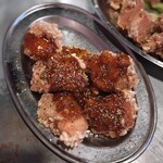 渋谷道玄坂一丁目応援団 大分からあげと鉄板焼 勝男 - 唐揚げ 山賊だれ