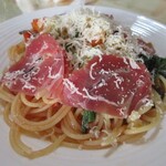ラ・ルチア - 生ハムと野菜のスパゲッティ