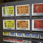 ガッツリラーメン いち豚 - 券売機(2025,11)