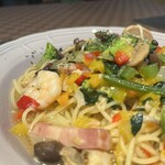 ラ・フーガ - おまかせ賄いのスパゲッティペペロンチーノ