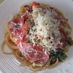 ラ・ルチア - 生ハムと野菜のスパゲッティ