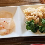 みちのく料理 西むら - 帆立の竜田揚げと帆立のマリネ
