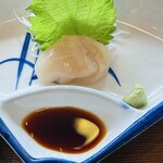 みちのく料理 西むら - 帆立の刺身