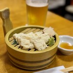 弥満喜 - 奥久慈湯葉刺し　1100円