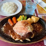 G.G.C. - GGCハンバーグ　1298円　+　Aセット　440円