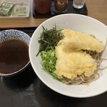 そば処 弥七 - 鶏天つけそば1.5玉