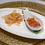 重慶飯店 麻布賓館 - 前菜二種の盛り合わせ