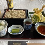 太平洋クラブ軽井沢リゾート - ランチ　信州手打ち蕎麦と海老ときのこ天麩羅
