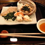 日本料理 しゃぶしゃぶ 鉄板焼 有馬 - 鮑と伊勢海老