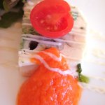 オーベルジュ・ジャルダン - 穴子と？のテリーヌ（前菜盛り合わせから）