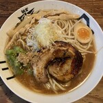 麺者 風天 - 焦がし醤油ラーメン特盛