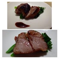 京 静華 - 前菜：山形の豚グリル・・お肉も柔らかく美味しいそうですよ。