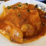 聚満楼 京急川崎駅前店 - エビチリと玉子炒め定食@\800円