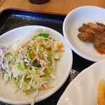 聚満楼 - エビチリと玉子炒め定食@\800円