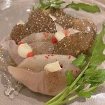 スシュ - オキアジと和梨のカルパッチョ