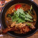 Soup Curry GARAKU Chitose Ten - 揚げチキンレッグと野菜1630円 5 辛　S
                      揚げブロッコリートッピング