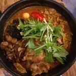 Soup Curry GARAKU Chitose Ten - 余市ワインポークの豚しゃぶと7種きのこのもり1740円　5辛