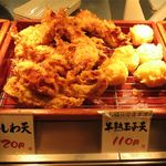 Marugame Seimen - 半熟玉子天（110円）