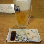 花むら - 生ビールとお通し
