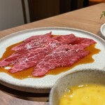 赤身肉じゃんか中目店 - 炙り3秒ロースはお肉にしっかりと味が染みている
