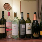 トラットリアビコローレヨコハマ - この日のワインたち