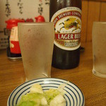 三ちゃん食堂 - 瓶ビール　麒麟