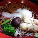 Edosobawatanabe - しっぽく蕎麦　冷　＋温玉