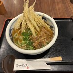 豊前裏打会 萬田うどん - 肉ごぼう天うどん ¥1,200