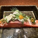 石の蔵 - 前菜　八汐鱒のミ・キュイ