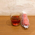 京かき氷 つみき - 熱いお茶と冷たいおしぼり～!!( ^o^)ﾉ