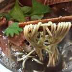 烈志笑魚油 麺香房 三く - 麺リフト