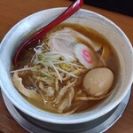 あごだしらーめん（800円）、味付玉子（150円）