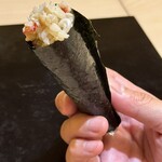 兄弟寿し - 毛蟹の手巻き