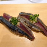 すし・魚処 のへそ  本店 - 新さんまの握り
