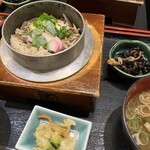 おごじょ家 門前仲町店 - 深川あさり釜飯定食