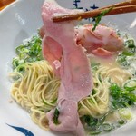 青波 - 長浜ラーメン風ライト豚骨ラーメン