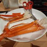 函館湯の川温泉 海と灯 - カニ脚