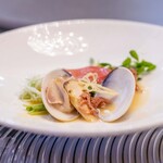 館山美食倶楽部 - 2025.11 金目鯛と蛤の香り蒸し 松茸と蛤と金華火腿のスープ