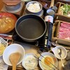 和食しゃぶしゃぶ かごの屋 - 関西風すき焼き定食 +お肉1.5倍 +白ご飯大 +あさり味噌汁
