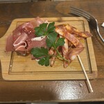 ワインビストロ路地裏 - サラミの盛り合わせ