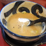 京つけめん つるかめ 六角 - スープ割りヾ(･ω･o) 