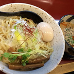 京つけめん つるかめ 六角 - 西京味噌担々つけ麺(並)、味玉 980円