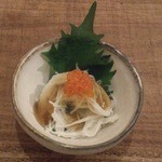 ト灯 - お通しの山芋の素麺