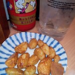 立ち呑み 晩杯屋 - 揚げニンニク￥90