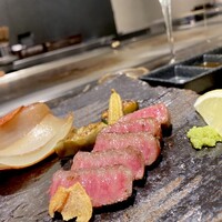 鉄板焼き 太縁 - 